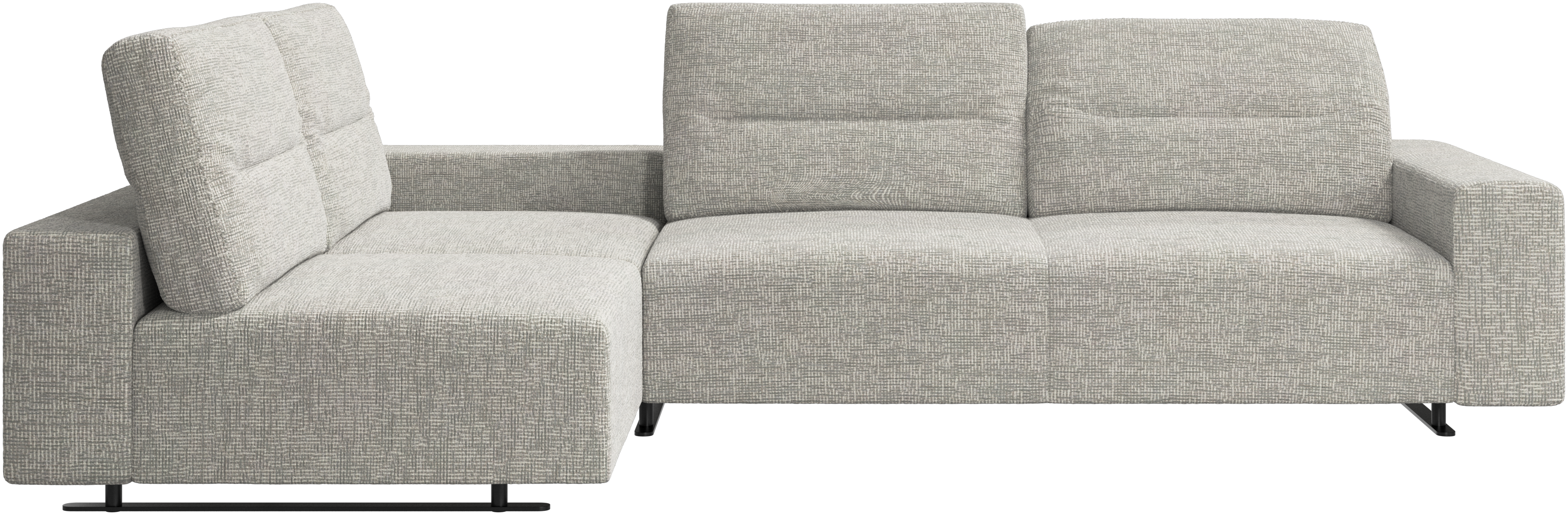 Hampton コーナーソファ アジャスタブルバック＆ライトサイド収納付き